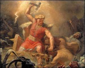 Thor est le dieu du Tonnerre :