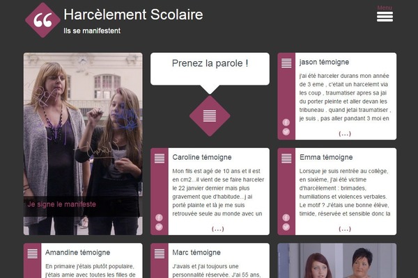 Le harcèlement à l'école est, en France, un phénomène reconnu et pris en compte depuis ....