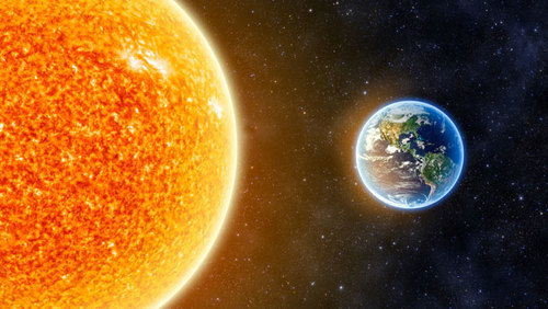 Quelle distance sépare le soleil et la Terre ? (Environ)