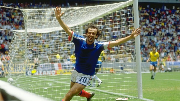 En 1986, quand il égalise en quart de finale contre le Brésil, Michel Platini inscrit son 41e et dernier but en Equipe de France.