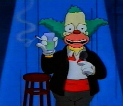 Il double le personnage de Krusty le clown: