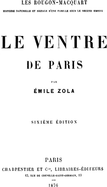 Qu'a longtemps été appelé le "ventre de Paris", dont traite le roman éponyme d'Émile Zola, paru en 1873 ?