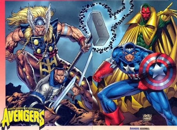 Après le combat contre Onslaught, où se retrouvent les Avengers de Rob Liefeld ?