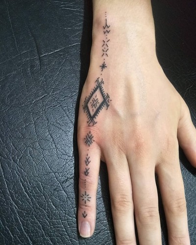 W którym państwie Joss wykonała tatuaż na prawej dłoni?