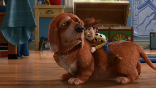 Qual o nome do cachorro de Andy em Toy Story?