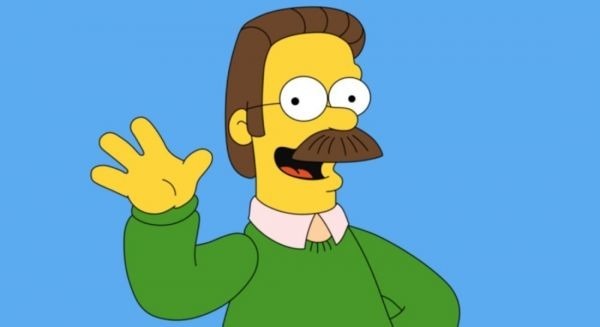 De qui Ned Flanders est-il le voisinou ?