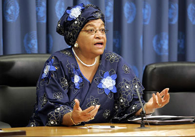 Ellen Johnson-Sirleaf est présidente de quel Etat ?