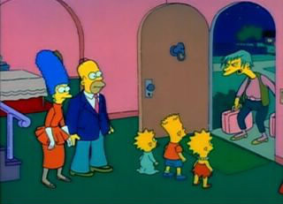 Homer et Marge décident d'aller au restaurant en amoureux et font venir une baby-sitter. Celle-ci s'appelle :