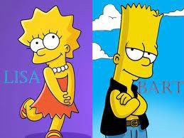 Entre Bart et Lisa qui est le ou la plus grand(e) ?