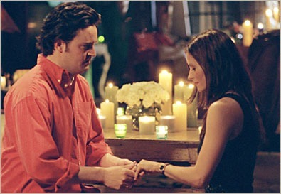 Qu'est-ce qui empêche la demande en mariage de Chandler à Monica ?