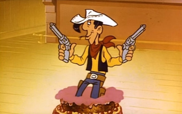 Lucky Luke est surnommé "L'homme qui tire plus vite que..."