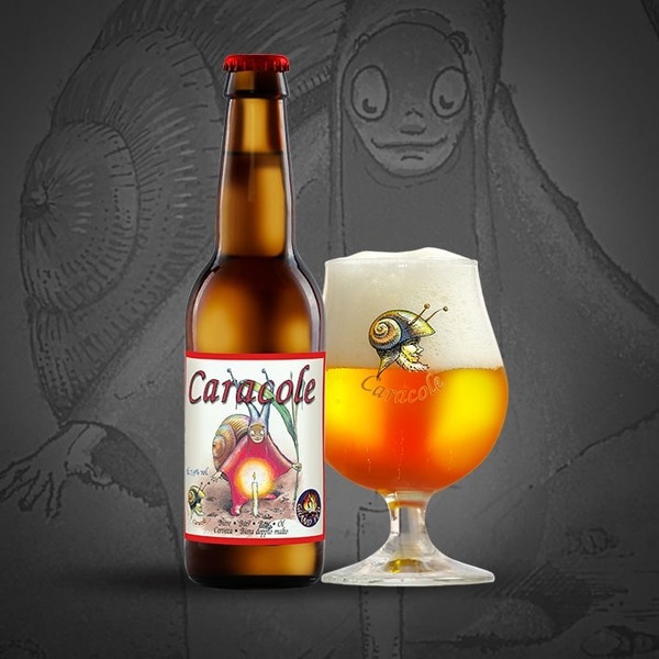 Quelle bière belge présente un escargot étrange sur son étiquette ?