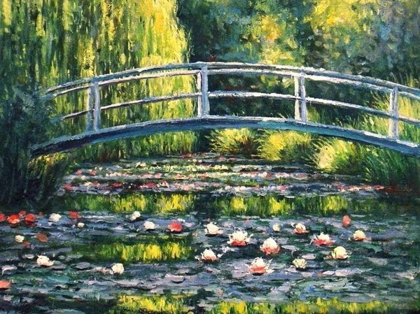 Dans quelle ville Claude Monet a-t-il peint une série de tableaux représentant son jardin ?
