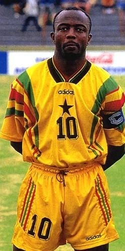 Il n'a jamais disputé de Coupe du Monde avec l'équipe du Ghana.
