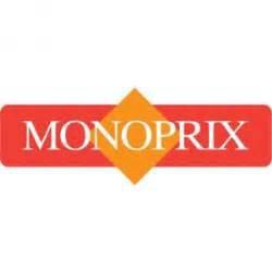 De quelle couleur est le logo de Monoprix ?