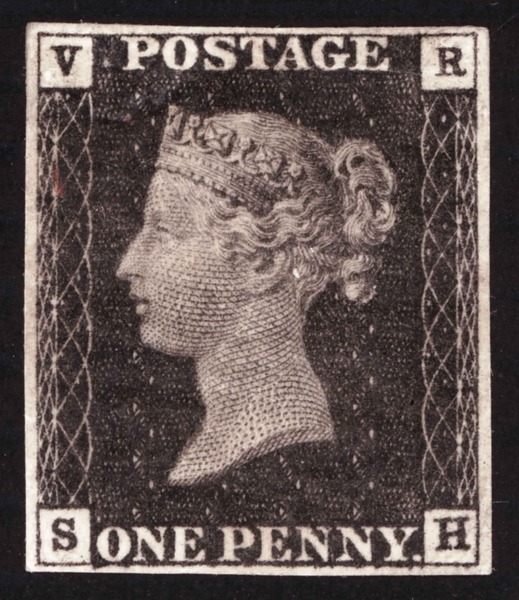 Quelle reine était représentée sur le tout premier timbre-poste émis ?