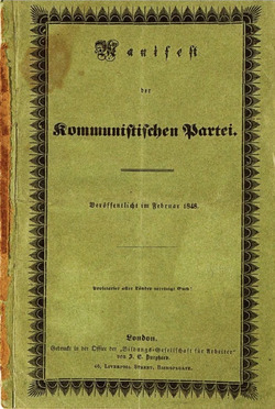 En 1848, à qui doit-on le célèbre "Manifeste du Parti Communiste" ?
