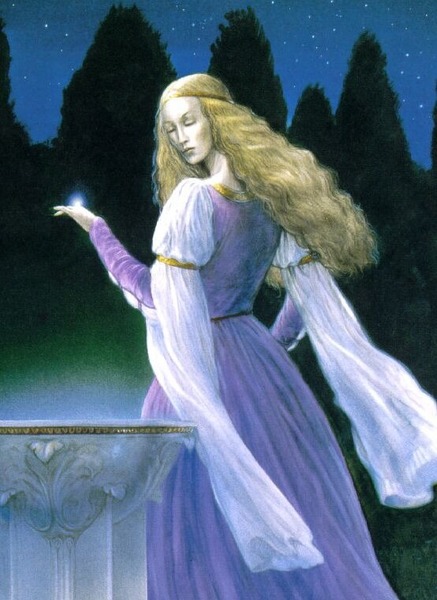 Eldar, sœur de Finrod, désire le pouvoir, possède Nenya