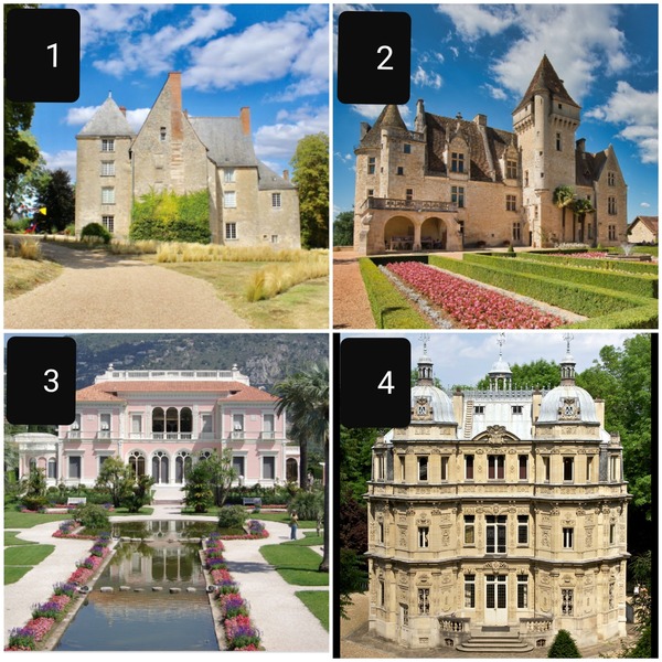 Quelle demeure correspond au château des Milandes, où a vécu Joséphine Baker ?