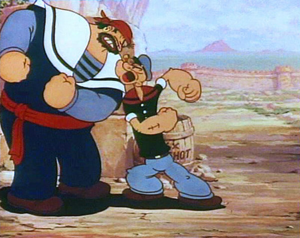 Pour devenir plus fort, qu'est-ce que Popeye devait manger ?