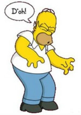 Quand Homer se trompe, il crie quoi ?