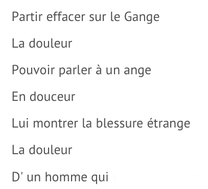"Sauver l’amour" de Daniel Balavoine.