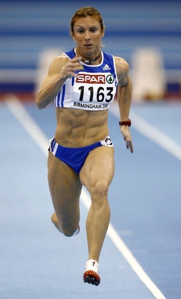 Championne grecque, déchue de ses titres pour cause de dopage, Ekatérini ...