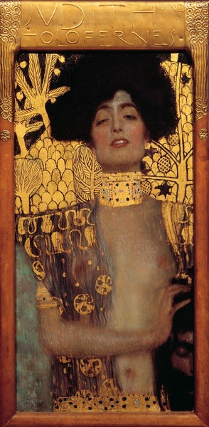 Dans ce tableau de Gustav Klimt, a qui appartient la tête tenue par Judith ?