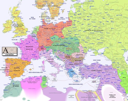 How many countries have created the Europe ?