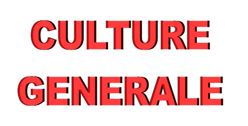 Culture générale (1) août 2013 - 5A