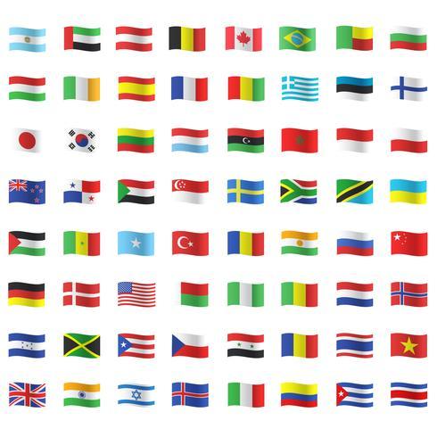 Les drapeaux des pays