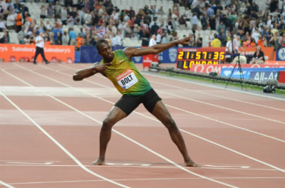 Sur le sprinteur Usain Bolt - 12A