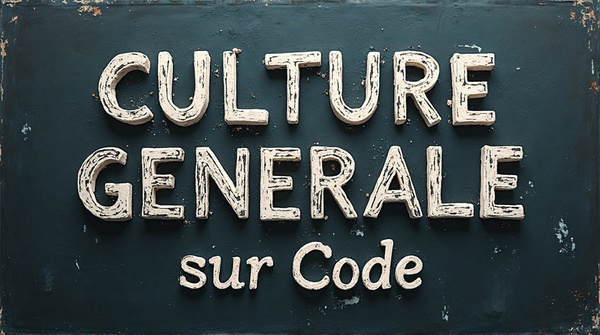 Autour du mot "Code" en vrac - 18A