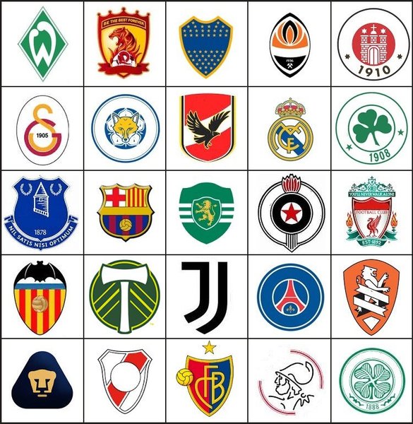 Clubs de soccer (football) du monde entier