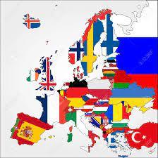Les drapeaux de l'Europe