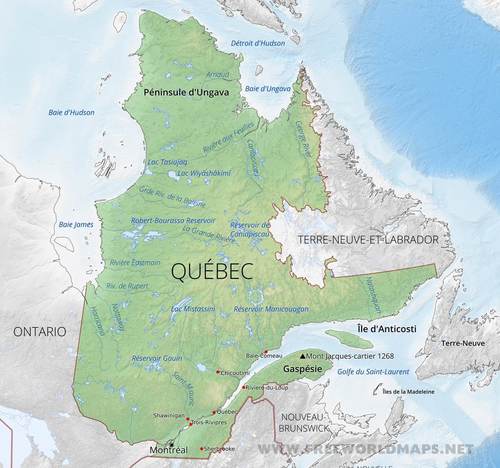 Les régions administratives du Québec