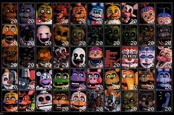 Quiz de fnaf,facil,medio,dificil