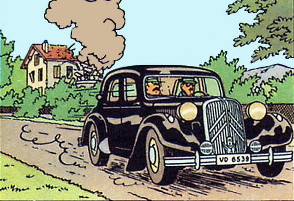 Dans quel album de Tintin, voyez-vous cette voiture ? (1) - 5A