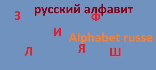 L'alphabet cyrillique russe
