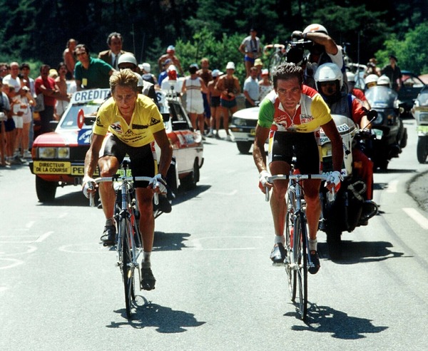 Les coureurs cyclistes des années 80.