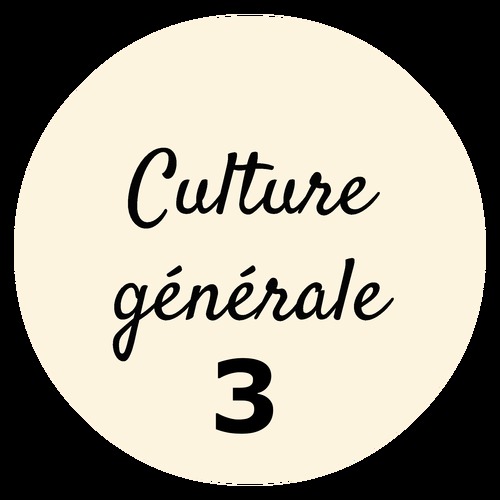 Culture générale (3) - 12A