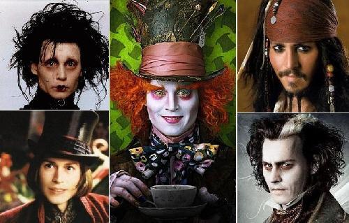 Les films de Tim Burton avec Johnny Depp.