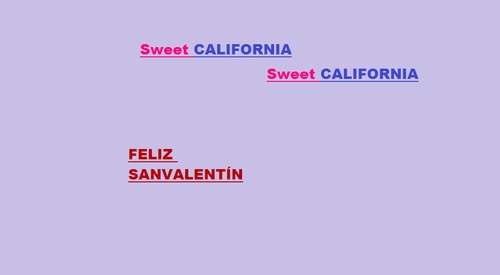 ¿te gustan las sweet california?