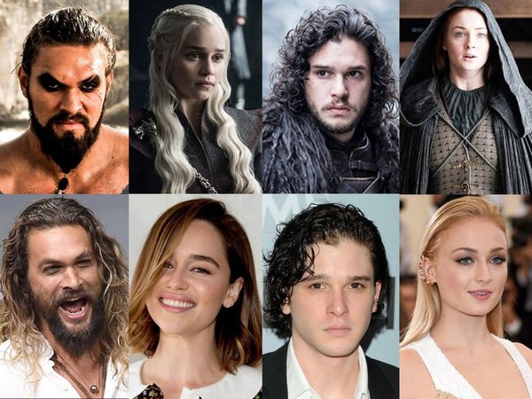 Les acteurs/actrices de Game of Thrones