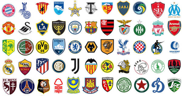 Les anciens logos de football