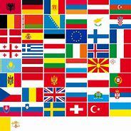 Les drapeaux des pays d'Europe