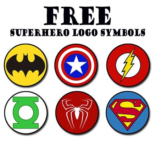 Les logos de super héros