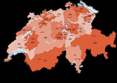 Dans quels cantons suisses sont ces localités ?