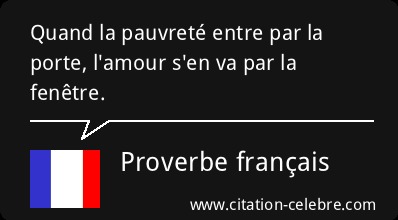 Proverbes français