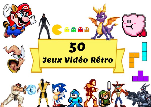50 Jeux Vidéo Rétro